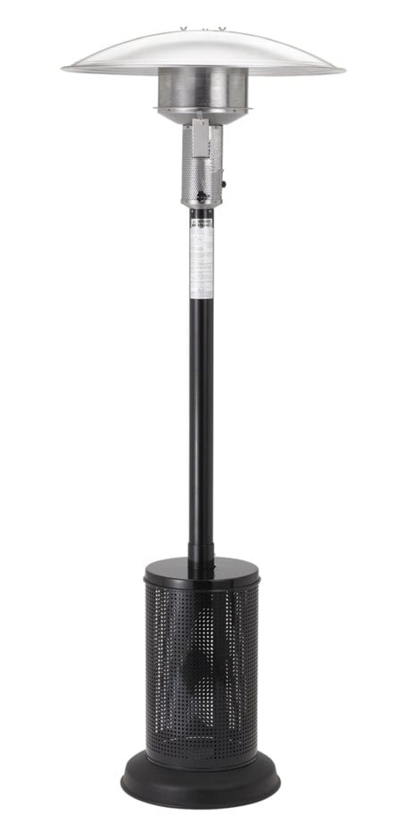 Sunglo mushroom patio heater from the rental fleet